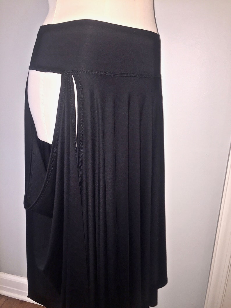 Kara Maxi Tribal Skirt with Draped Side Openings, Bellydance, Fairy, Festival, Exotic, Burning Man, Ceremonial Fantasy Costume, Other Colors