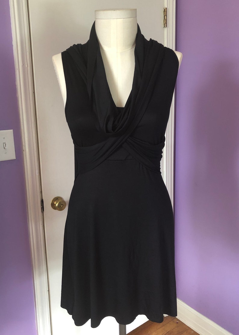 Athena Sleeveless Infinity Top, Cowl neck, Faux wraps, Underbust tie, Grecian shoulder drapes, other colors | Priestess Goddess Ceremonial