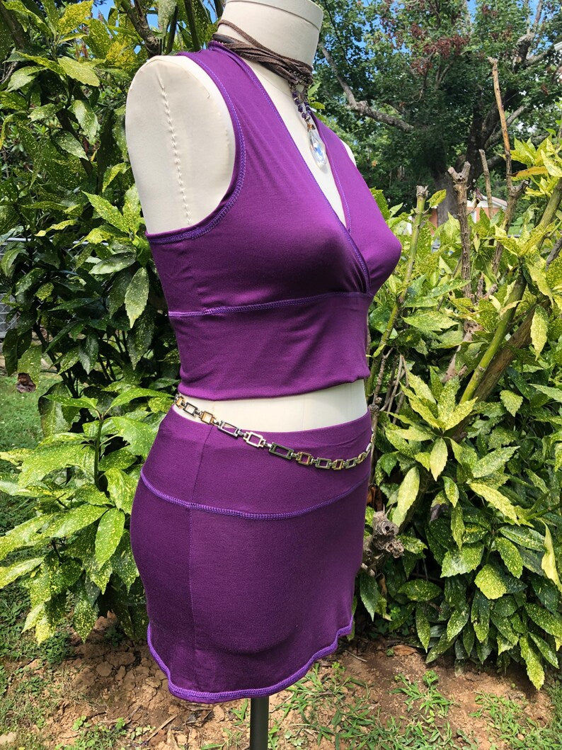 Ella Crop Top, Athletic, Workout, Fitness wear, Dancewear, Yoga wear, Bralette, Stretch Soft Modal, Other Colors, V Neck Tank Top
