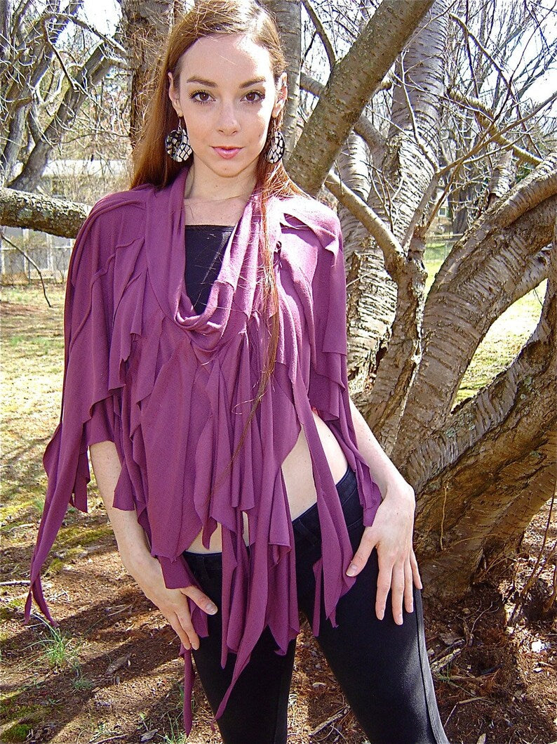 Ragamuffin Fairy Skirt, Also Top, Scarf, Danceskirt, Burning Man, Festival, Pagan, Tribal Costume, Elven, Woodland Nymph, Boho, Other Colors