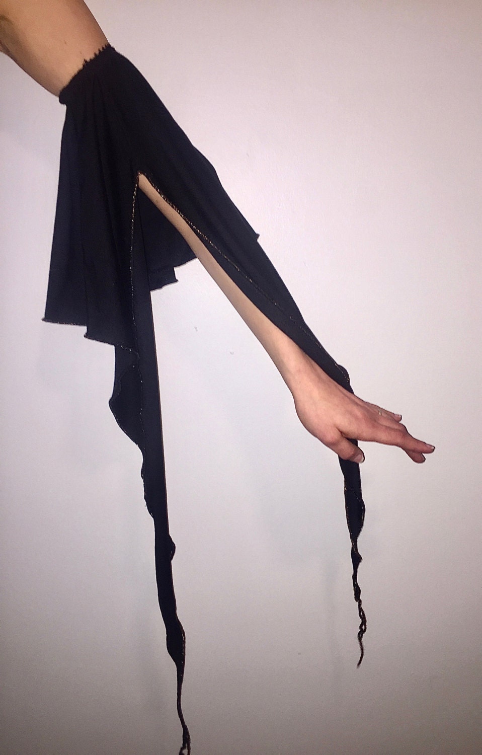 Arm Sleeves Long Draping Bohemian Fairy Style, Medieval Festival Sleeves, Wings, Stretch Modal, Other Colors