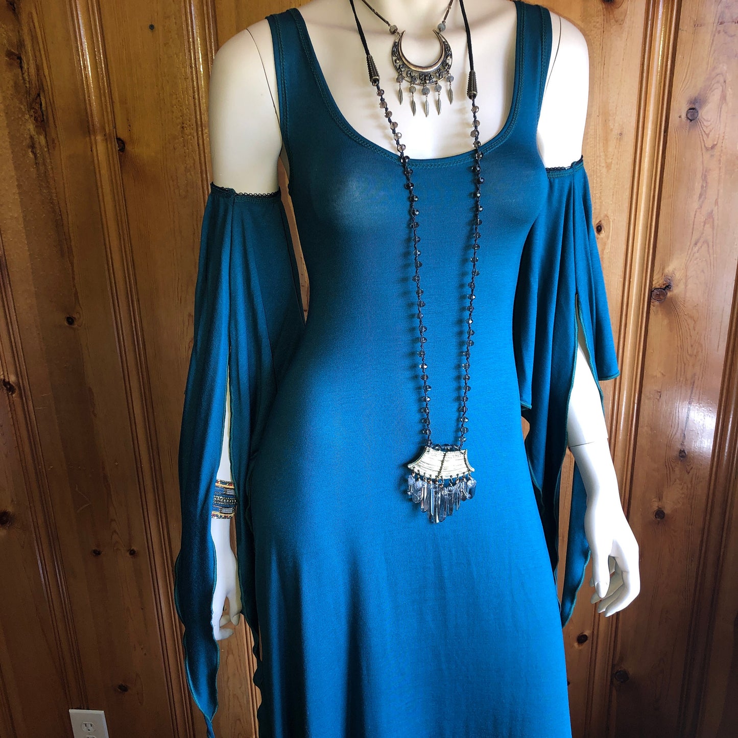 Arm Sleeves Long Draping Bohemian Fairy Style, Medieval Festival Sleeves, Wings, Stretch Modal, Other Colors