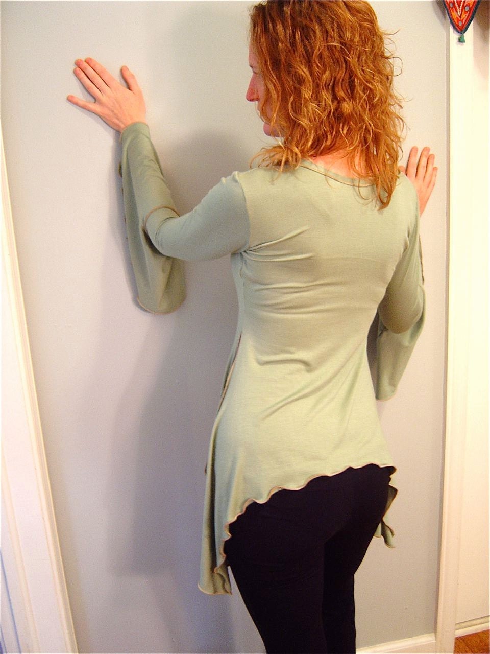 Dielle Long Sleeve Tunic, Flared Bell Sleeves, Side Slits, Woodland, Elven, Fairy, Romance, Medieval, Boho Top, Other Colors