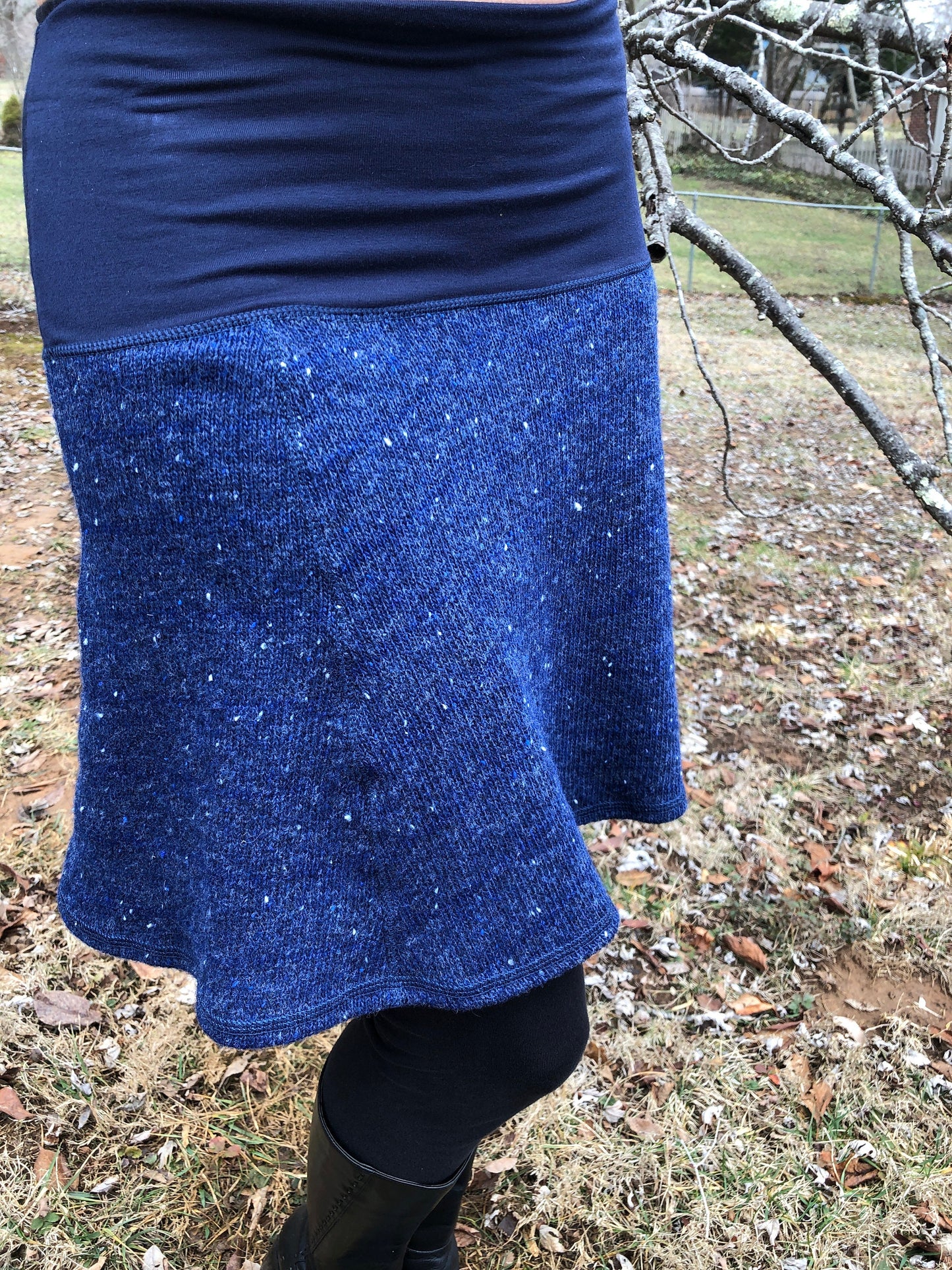 Wool "A" Line Knee High Lined Skirts, Navy Blue or Maroon Red, size SMALL Only, Office wear, Business Casual, Schoolgirl, Winter
