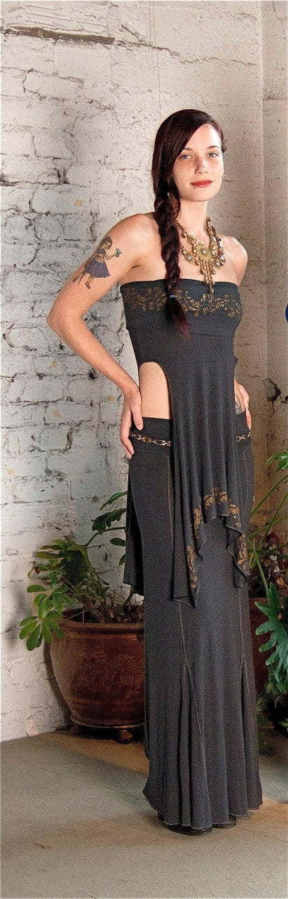 Alexa Layering Skirt with Handprinting, Other Colors, Convertible, Bellydance, Dance, Salsa, Fairy Costume, Performance wear, Other Colors