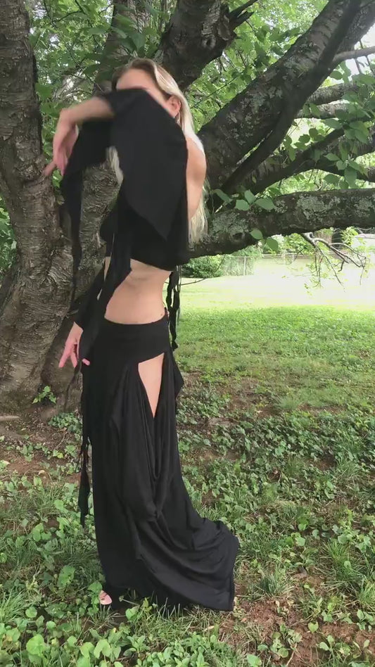 Arm Sleeves Long Draping Bohemian Fairy Style, Medieval Festival Sleeves, Wings, Stretch Modal, Other Colors