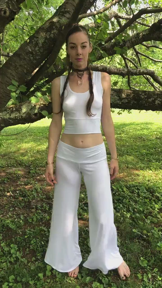 The Bonita Wide Leg Flare Pants, Elastic Waistband, Stretch Soft Modal, Dancepants, Loungewear, Other colors