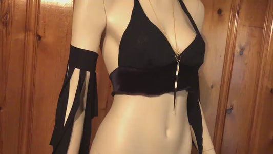 Ragamuffin Arm Bands, One Pair, Arm Drapes, Boho Tendrils, Belly Dance, Festival Costume, Fairy Style, Ritual, Boho Accessory Other Colors