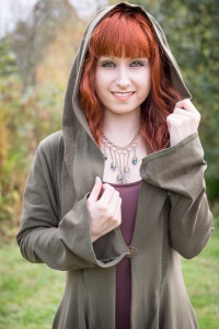 women's green hooded jacket by Accentuates Clothing