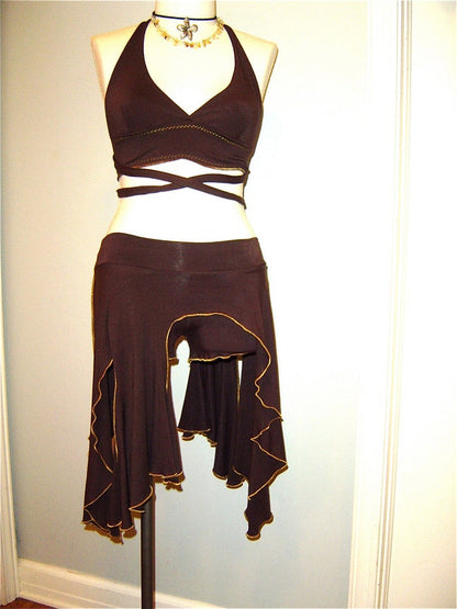 Joyanna Layering Stretch Danceskirt, Tribal, Bellydance, Salsa, Gypsy, Forest Nypmh, Fairy Costume, Other Colors