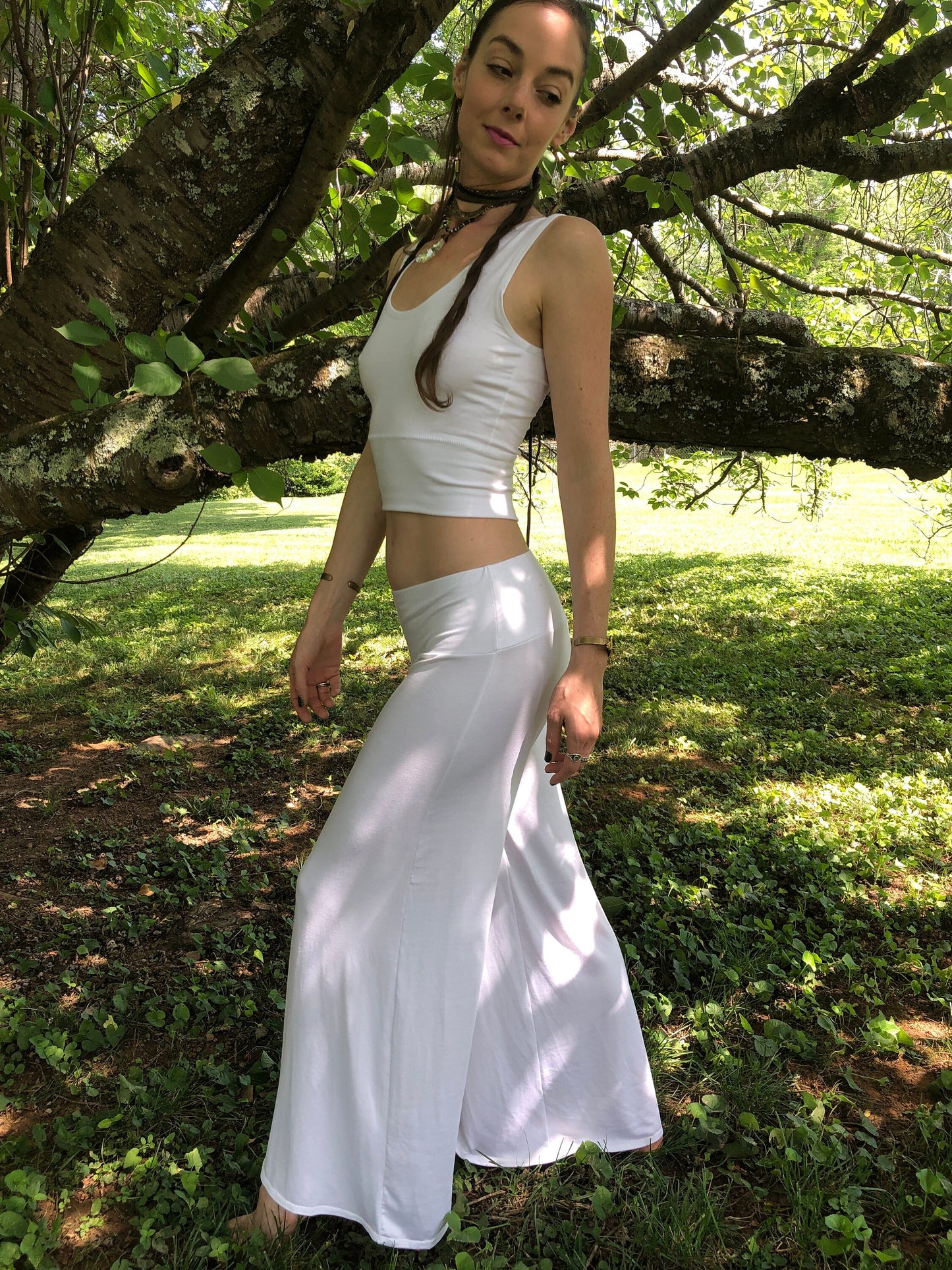 The Bonita Wide Leg Flare Pants, Elastic Waistband, Stretch Soft Modal, Dancepants, Loungewear, Other colors