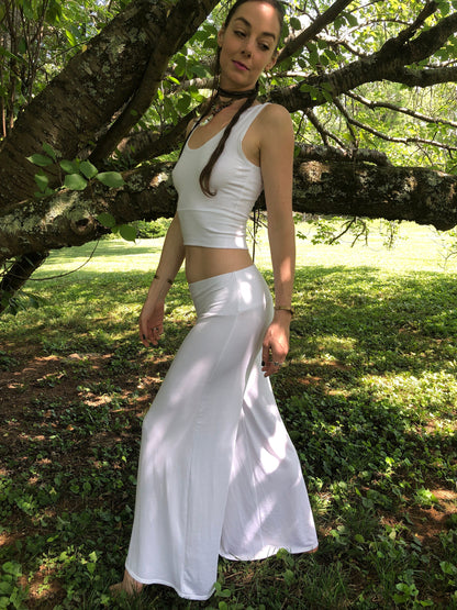 The Bonita Wide Leg Flare Pants, Elastic Waistband, Stretch Soft Modal, Dancepants, Loungewear, Other colors