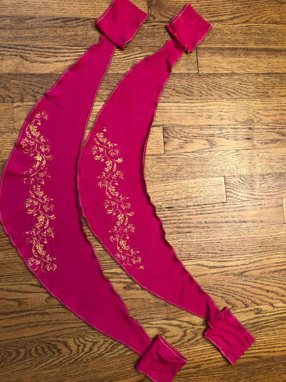 Arm Drapes, One Pair, Arm Sleeves, Bohemian Fairy Style, Medieval Festival Sleeves, Wings, With or Without Handprinting, Other Colors