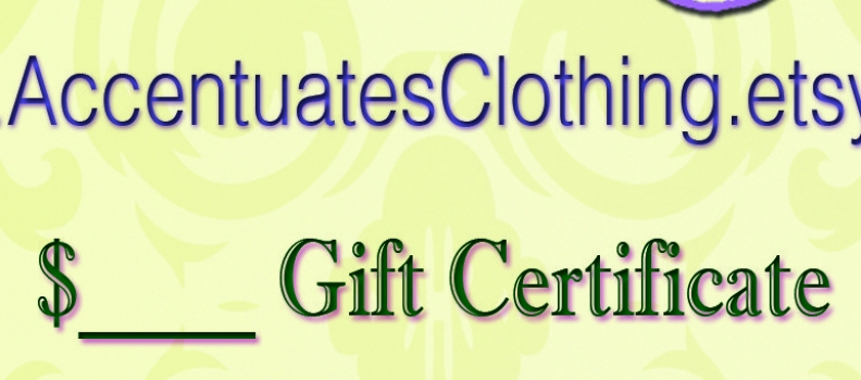 Accentuates Clothing Gift Certificates